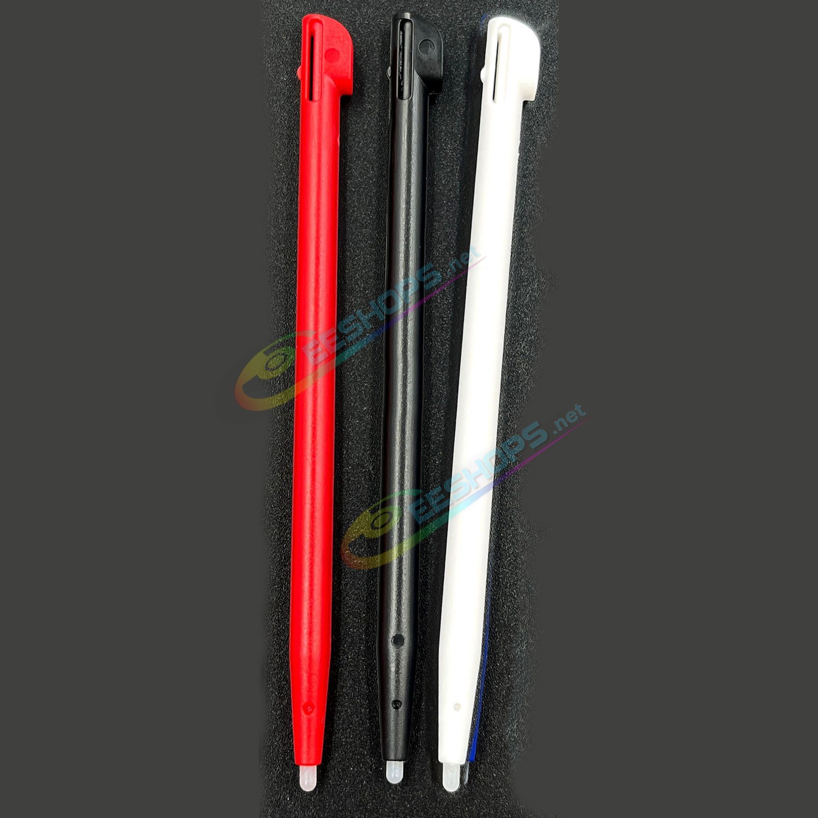  Cheap Nintendo 2DS Extra Stylus Touch Pen White / Black / Red Color Pack 3 PCS Set Replacement, Best Old 2DS Small Handheld Game Console Three Colors Pencil Touchpen Three Pieces Spare Parts Accessories Free Shipping 