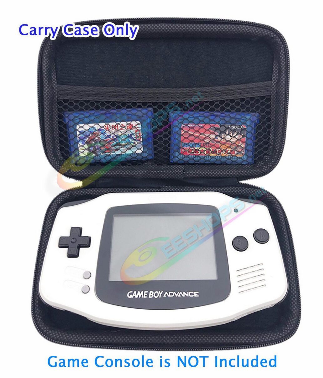  Best Cheap New Nintendo GameBoy Advance / Color / Pocket Large Carry Bag Hard Storage Case Black, GBA GBC GBP Handheld Game Consoles, Portable Capacity Impact Resistance Travel Carrying Case Frosted EVA Free Shipping 