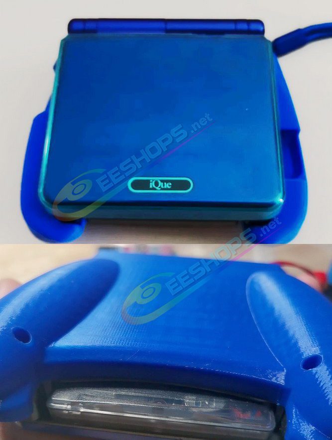  Best Nintendo GameBoy Advance SP Extra Back Clip Rechargeable Battery 3670 mAh with Handle Grip Replacement, Cheap New GBA SP GBASP Handheld Game Console Large Capacity Super Long Life Type-C PD Charging Power Bank + Blue Shell Free Shipping 