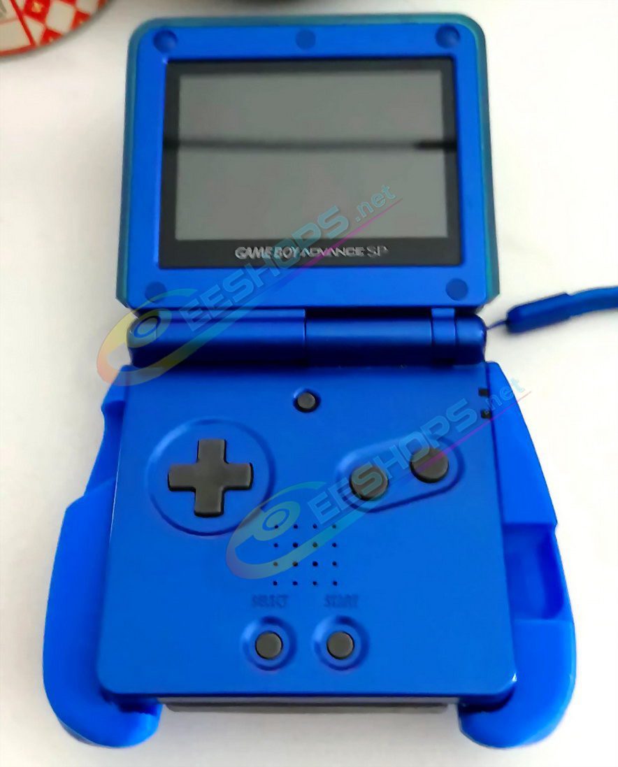  Best Nintendo GameBoy Advance SP Extra Back Clip Rechargeable Battery 3670 mAh with Handle Grip Replacement, Cheap New GBA SP GBASP Handheld Game Console Large Capacity Super Long Life Type-C PD Charging Power Bank + Blue Shell Free Shipping 