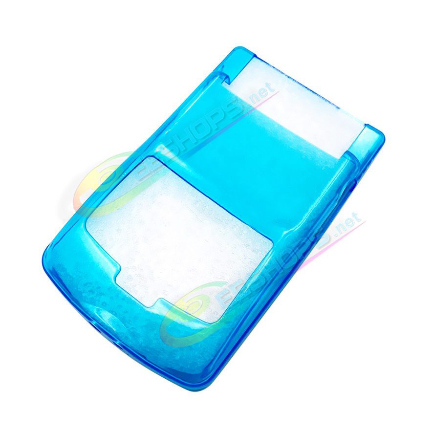  Best Nintendo GameBoy Color Soft Housing Cover Protective Crystal Case Clear Blue, Cheap Game Boy GBC Handheld Game Console Scratch-Resistant Impact Resistance TPU Outer Protector Protection Casing Sleeve Accessories Free Shipping 