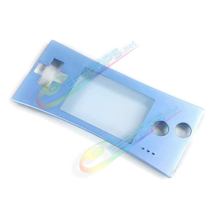  Cheap New Nintendo GameBoy Micro Faceplate Replacement Top Shell Glossy Light Blue Color, Best Game Boy Micro GBM Handheld Console, DIY Custom Scratch-Proof Upper Face A Protective Screen Cover Coverplate Spare Parts Accessories Free Shipping 