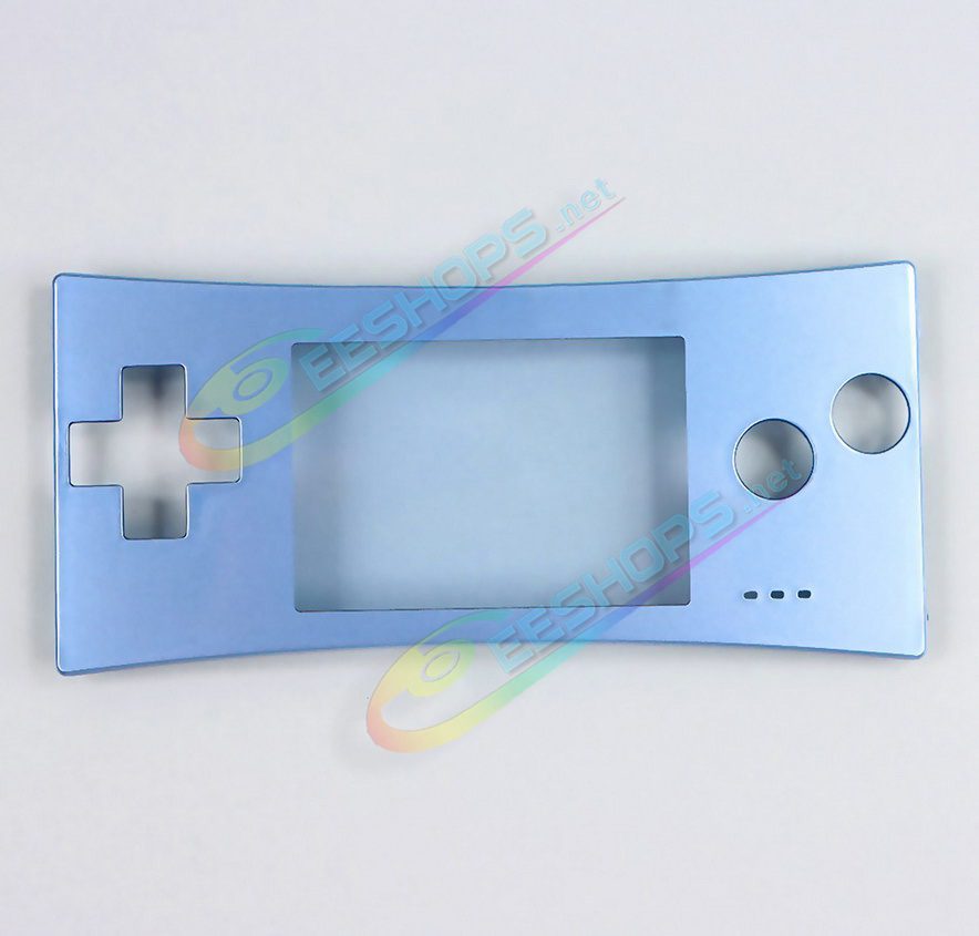  Cheap New Nintendo GameBoy Micro Faceplate Replacement Top Shell Glossy Light Blue Color, Best Game Boy Micro GBM Handheld Console, DIY Custom Scratch-Proof Upper Face A Protective Screen Cover Coverplate Spare Parts Accessories Free Shipping 