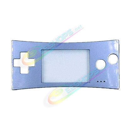  Cheap New Nintendo GameBoy Micro Faceplate Replacement Top Shell Glossy Light Blue Color, Best Game Boy Micro GBM Handheld Console, DIY Custom Scratch-Proof Upper Face A Protective Screen Cover Coverplate Spare Parts Accessories Free Shipping 