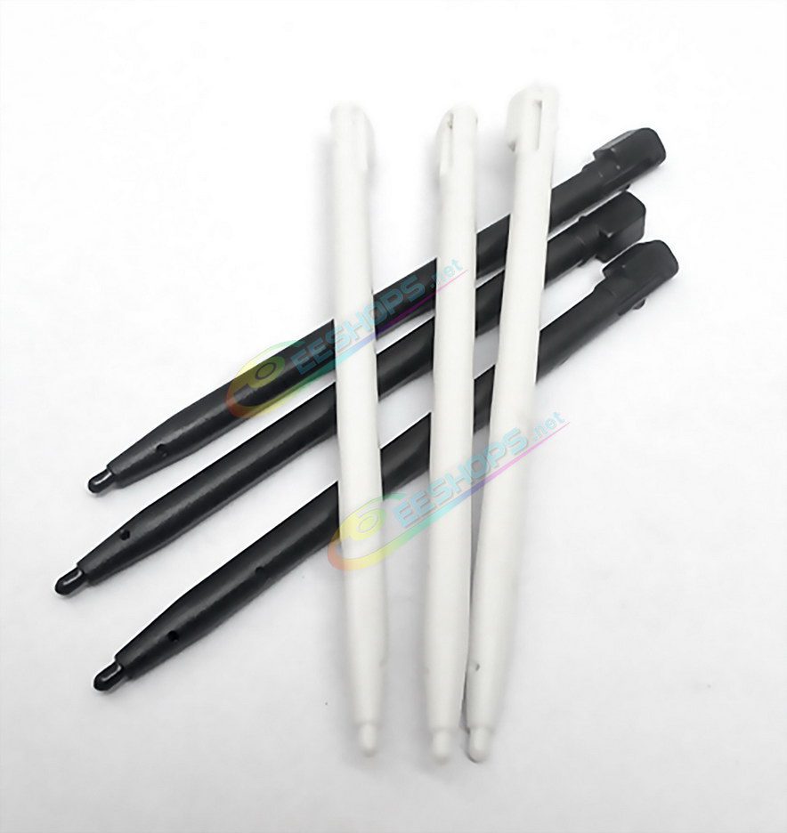  Cheap Nintendo DSi Extra Stylus Touch Pen Pack 6 Set Replacement, Best NDSi Handheld Game Console, New Three Black / Three White Plastic Resistive Pens Pencil Touchpen Six PCS Spare Parts Accessories Free Shipping 