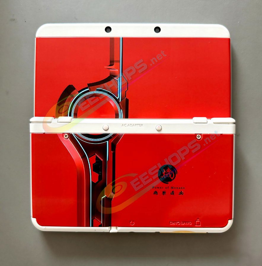 Cheap Nintendo New 3DS Extra Faceplate Shells Replacement Red Power of Monado Xenoblade Chronicles Limited Edition, Best New3DS Small Handheld Game Console, Personalized Top / Bottom Cover Plates A/E Coverplate White Backplate 2 PCS Set Free Shipping