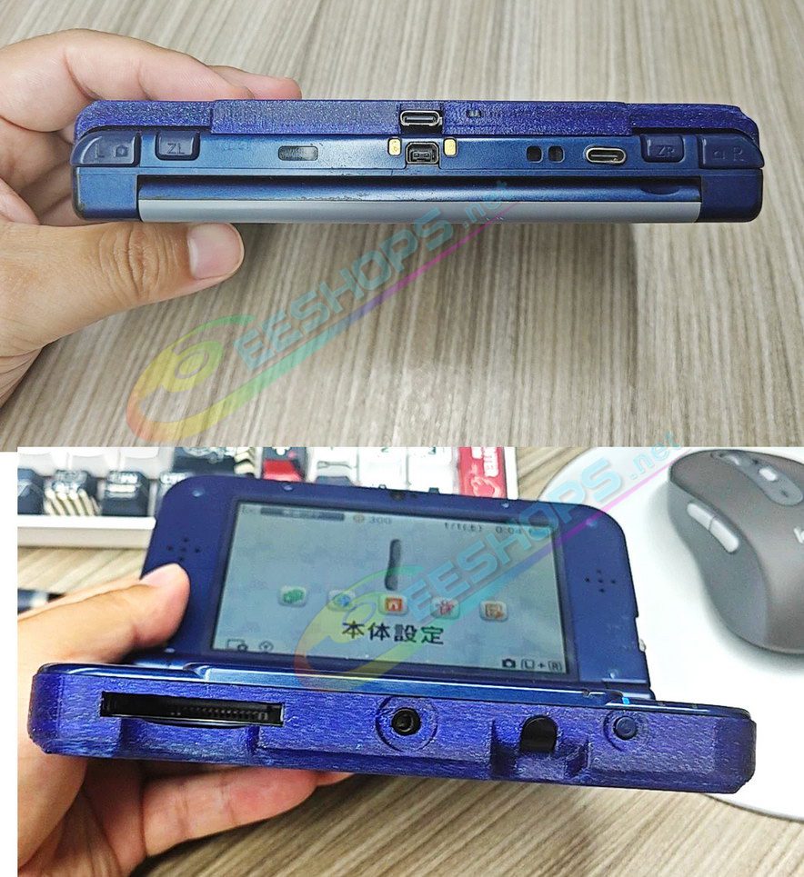  Best New Nintendo 3DS XL / LL Extra Rear Back Clip  Battery Pack 3898 mAhReplacement, Cheap New3DS XL LL 3DSXL 3DSLL Handheld Consoles, Slim 6mm Long-Life Type-C PD Charge Rechargeable Power Bank + Blue Color Cover Shell Free Shipping