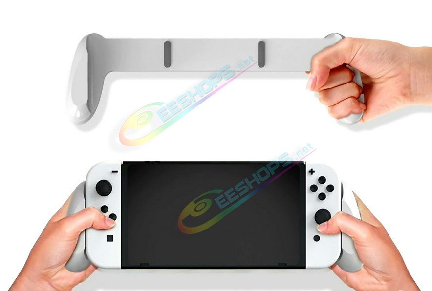  Best Nintendo Switch OLED Hand Grips Gaming Handle with Game Card Storage Black, Cheap New NS OLED Handheld Console Improved Ergonomic Comfort Grip Nonslip Holder with Foam Pad + 5 Game Cartridges Sweat-proof Prosthetic Free Shipping 