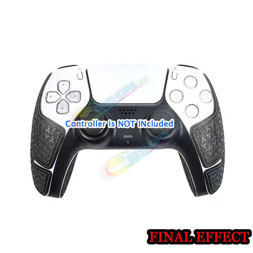  Best Sony PlayStation 5 Controller Anti-Slip Skin Hand Grip Protective Sleeve Stickers Black, Cheap New PS5 Dualsense Wireless Controllers Anti Sweat Absorbent Gaming Handle gridding Jacket Protection Silicone Soft Cover Free Shipping 