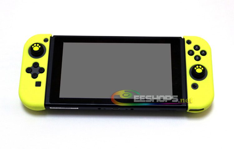 Genuine IINE Silicone Skin Protector Rubber Coating Case Sleeve for Nintendo Switch NS Joy-Con L/R Controllers Separated Yellow Replacement Spare Parts