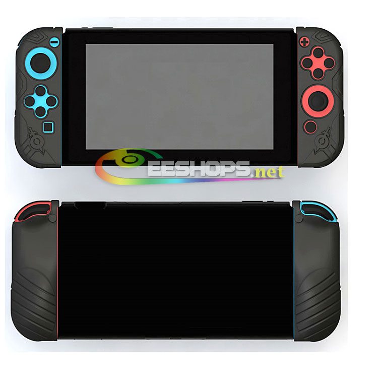 Genuine IINE Silicone Skin Protector Rubber Coating Case Sleeve for Nintendo Switch NS Joy-Con L/R Controllers Separated The Legend of Zelda Black Replacement Part