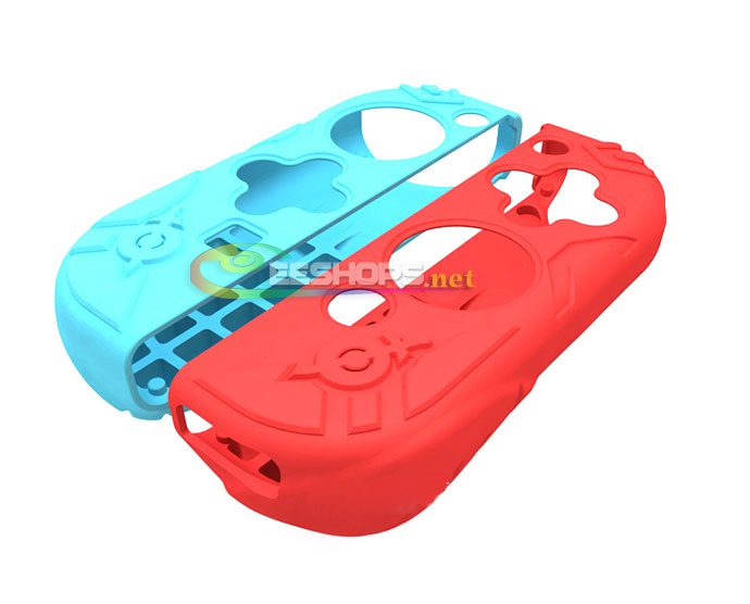 Genuine IINE Silicone Skin Protector Rubber Coating Case Sleeve for Nintendo Switch NS Joy-Con L/R Controllers Separated The Legend of Zelda Blue & Red Replacement Part