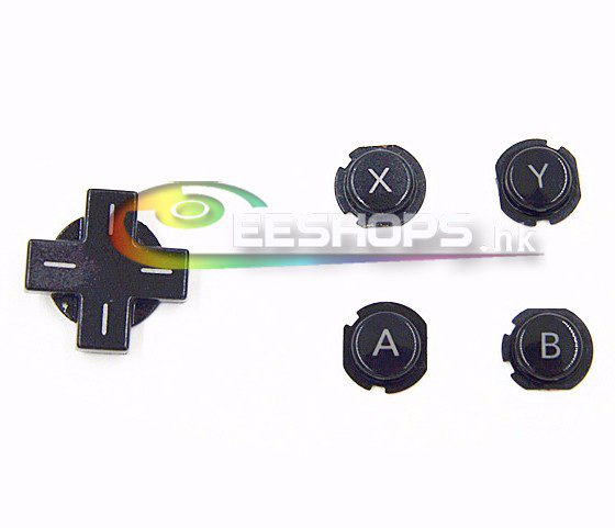 Cheap Genuine Direction Arrow Key & A B X Y Keys Buttons 5pcs Set for Nintendo 3DS Game Console Replacement Repair Part Free Shipping