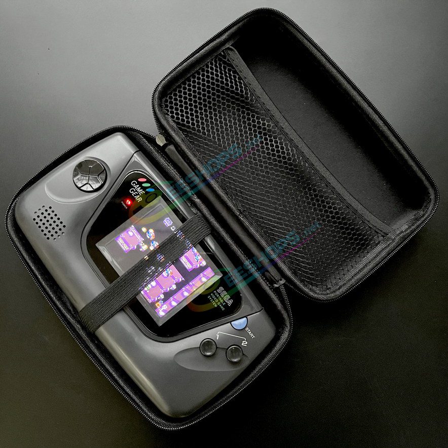  Best Sega Game Gear Hard Storage Bag Protective Carrying Case, Cheap New GameGear GG Handheld Console Large Capacity Impact Resistance Waterproof Protection Travel Carry Storing Bag Black Color Accessories Free Shipping 