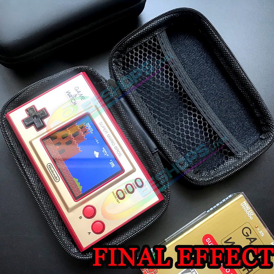  Best New Nintendo Game&Watch Storage Bag Hard Carry Case Black Color, GW Game Watch Handheld Console Portable Impact Resistance Protective Travel Bag Protection Carrying Pocket with Hand Strap Free Shipping 