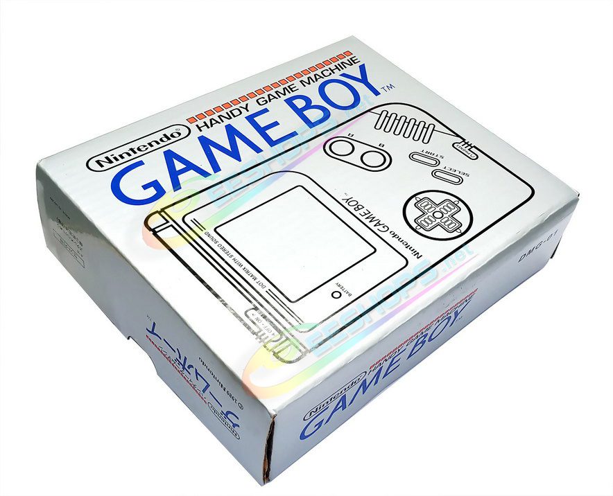 Cheap Nintendo GameBoy Extra Housing Case Shells Replacement Blue Color The Stars Edition + Collection Box Complete Set, Best Game Boy DMG-01 Fat Handheld Console, DIY Outer Enclosure + Grey Screen Cover, Buttons, Screws, Pads, Tools Free Shipping