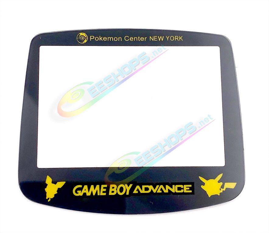  Best Nintendo GameBoy Advance Glass Mirror Protective Screen Protector Top Cover Pikachu Edition Gold Limited Pack 2 Replacement, Cheap GBA Advanced Handheld Console Scratch-Resistant Display Protection Surface + Double-Sided Tape Free Shipping 