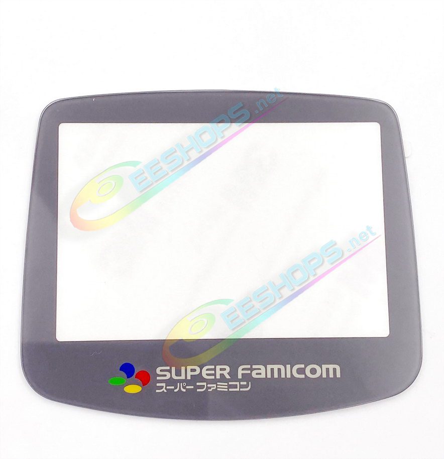  Best Nintendo GameBoy Advance Glass Mirror Protective Screen Top Cover Super Famicom Edition Pack 2 Replacement, Cheap GBA Advanced Handheld Console Grey Color Scratch-Proof Display Protector Surface + Double-Sided Tape Two PCS Free Shipping 