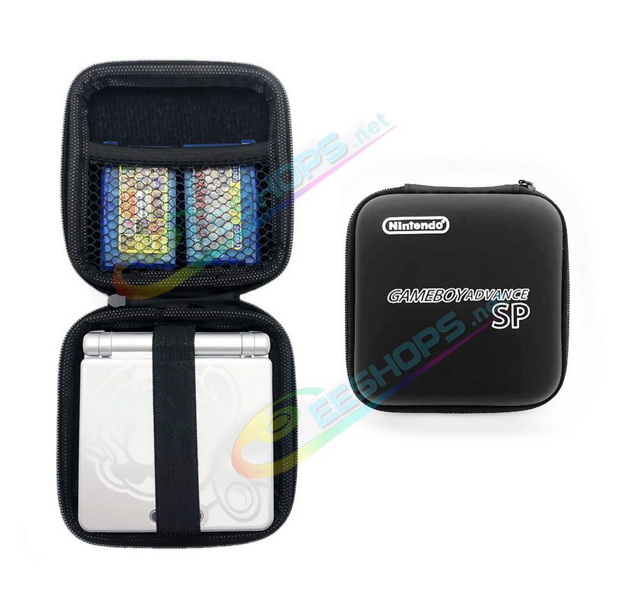  Best Nintendo GBA SP Carry Case Large Capacity Hard Protective Storage Bag Black Color, Cheap Gameboy Advance GBASP Handheld Game Console, Portable Shock-Proof EVA Protection Travel Carrying Case Anti-bump Hi-Capacity Matte Accessories Free Shipping 