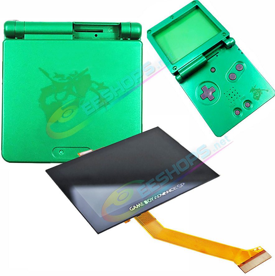 Cheap Nintendo GameBoy Advance SP Laminated IPS Screen Mod Kit + Black Glass Protective Cover Replacement, Best Game Boy Advanced GBA SP Handheld Console, New Ver 4.0 Dust-Proof Full Lamination High Brightness LCD Display Module Assembly Free Shipping