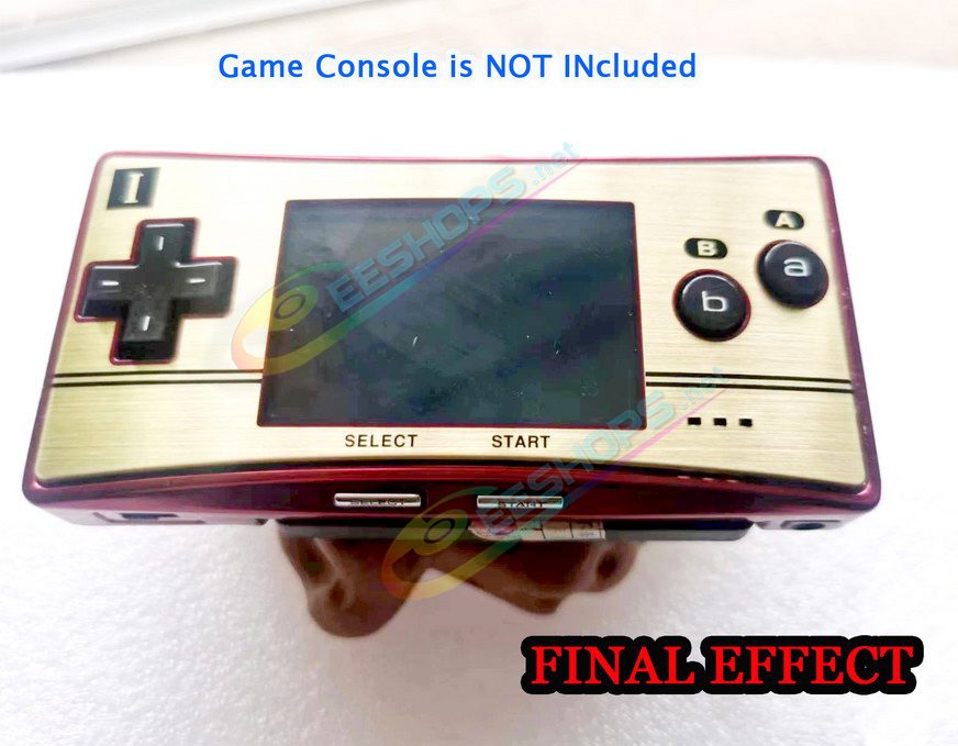  Cheap Nintendo GameBoy Micro Extra Faceplate Top Cover Plate Limited 20th Anniversary Gold Replacement,, Best New Game Boy Micro GBM Handheld Console DIY Scratch Proof Face A Upper Protective Coverplate Spare Parts Accessories Free Shipping 