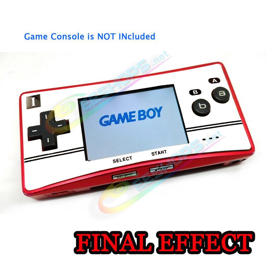  Cheap Nintendo GameBoy Micro Extra Faceplate Replacement Upper Shell Limited White Color, Best Game Boy Micro GBM Handheld Console, Scratch Resistant Top Cover Plate Face A Upper Protective Screen Cover Plate Coverplate Free Shipping 