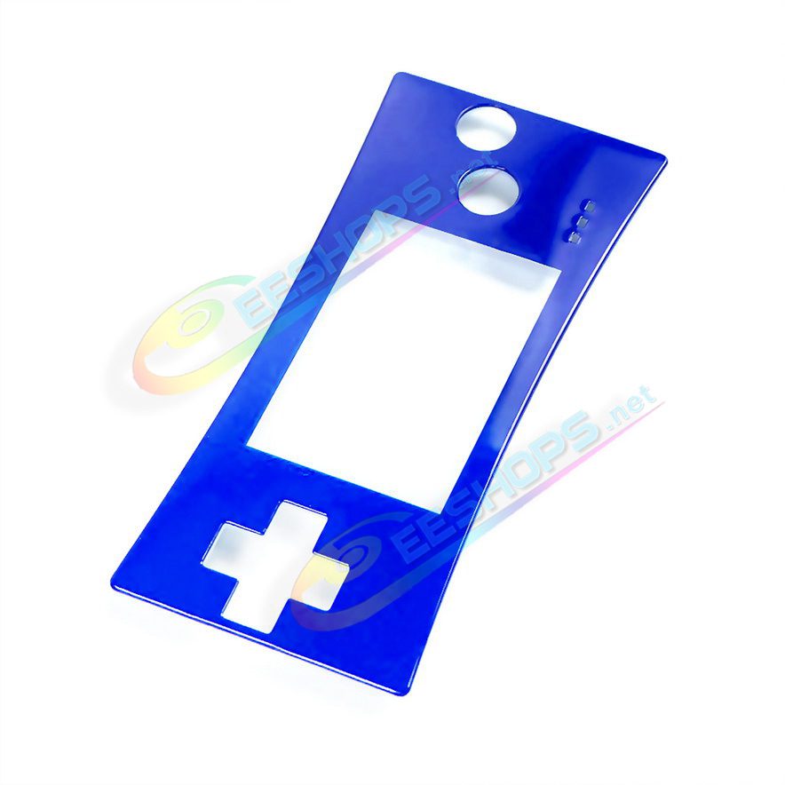  Cheap New Nintendo GameBoy Micro Faceplate Replacement Top Shell Glossy Blue Color, Best Game Boy Micro GBM Handheld Console, DIY Custom Scratch-Proof Upper Face A Protective Screen Cover Coverplate Spare Parts Accessories Free Shipping 