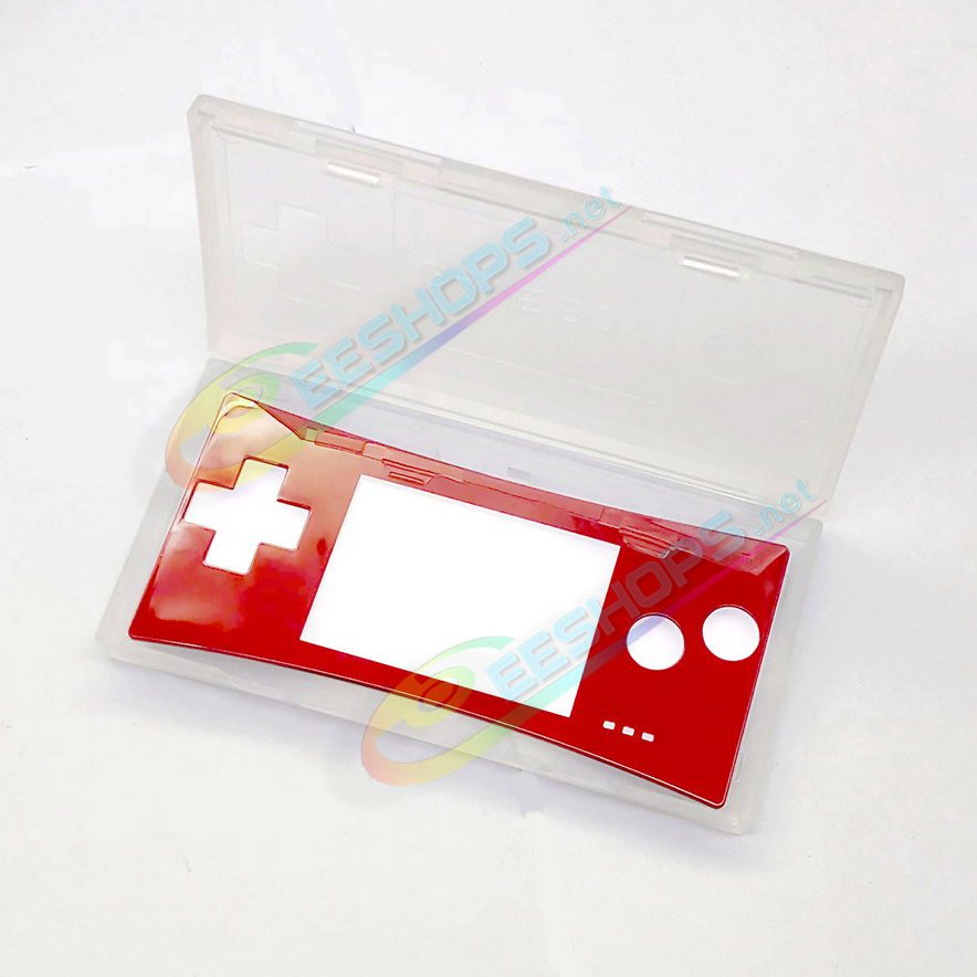  Cheap New Nintendo GameBoy Micro Faceplate Replacement Top Glossy Shell Red Color, Best Game Boy Micro GBM Handheld Console, DIY Custom Scratch-Proof Upper Face A Protective Screen Cover Coverplate Spare Parts Accessories Free Shipping 