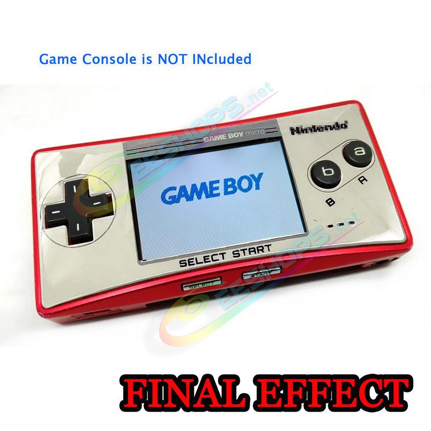  Cheap Nintendo GameBoy Micro Extra Faceplate Replacement SFC Classic Grey Limited Upper Shell, Best Game Boy Micro GBM Handheld Console, Super Famicom Edition Top Cover Plate Face A Upper Protective Screen Cover Plate Coverplate Free Shipping 