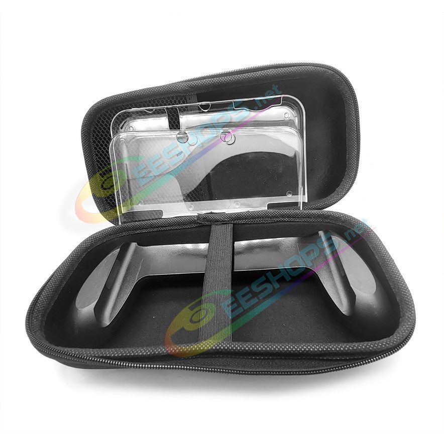  Best New Nintendo 3DS XL / LL Hand Grips + Protective Crystal Case + Super Large Storage Bag, Cheap New3DS 3DSXL 3DSLL XL / LL Handheld Consoles Non-slip Gaming Handle + Split Scratch-proof Clear Housing Shells + Big Carrying Bag Free Shipping 