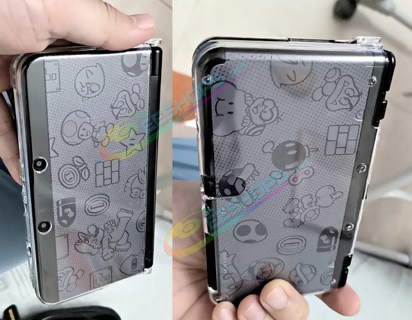  Best Nintendo New 3DS Extra Faceplate Replacement Shells Grey Super Mario Limited Edition, Cheap New3DS Small Handheld Game Console, Customized Top & Bottom White / Black Back-Plate Outer Coverplate 2 PCS Set Replacement Spare Parts Free Shipping 