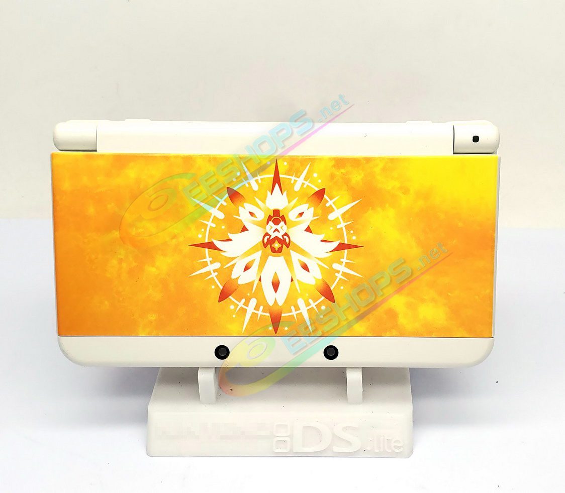  Best Nintendo New 3DS Extra Faceplate Cover Plates Shells Pokemon Sun & Moon Limited Edition, Cheap New3DS Small Handheld Game Console, Customized Gold / Red Color Outer Top / Bottom Face Coverplate 2 PCS Set Replacement Spare Parts Free Shipping 