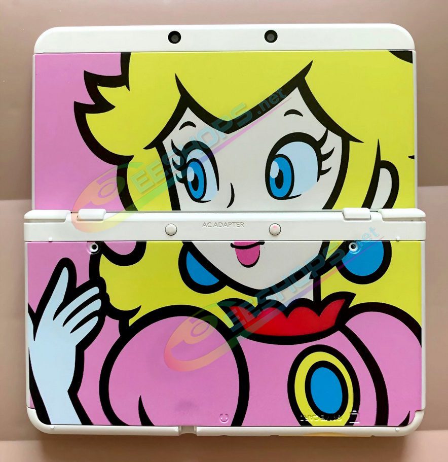 Cheap Nintendo New 3DS Extra Shell Replacement Cover Plates Princess Peach Limited Edition, Best New3DS Small Handheld Game Console, Customized DIY Pink Top / Bottom Faceplate Outer Housing Coverplate 2 PCS Set with Screws Accessories Free Shipping