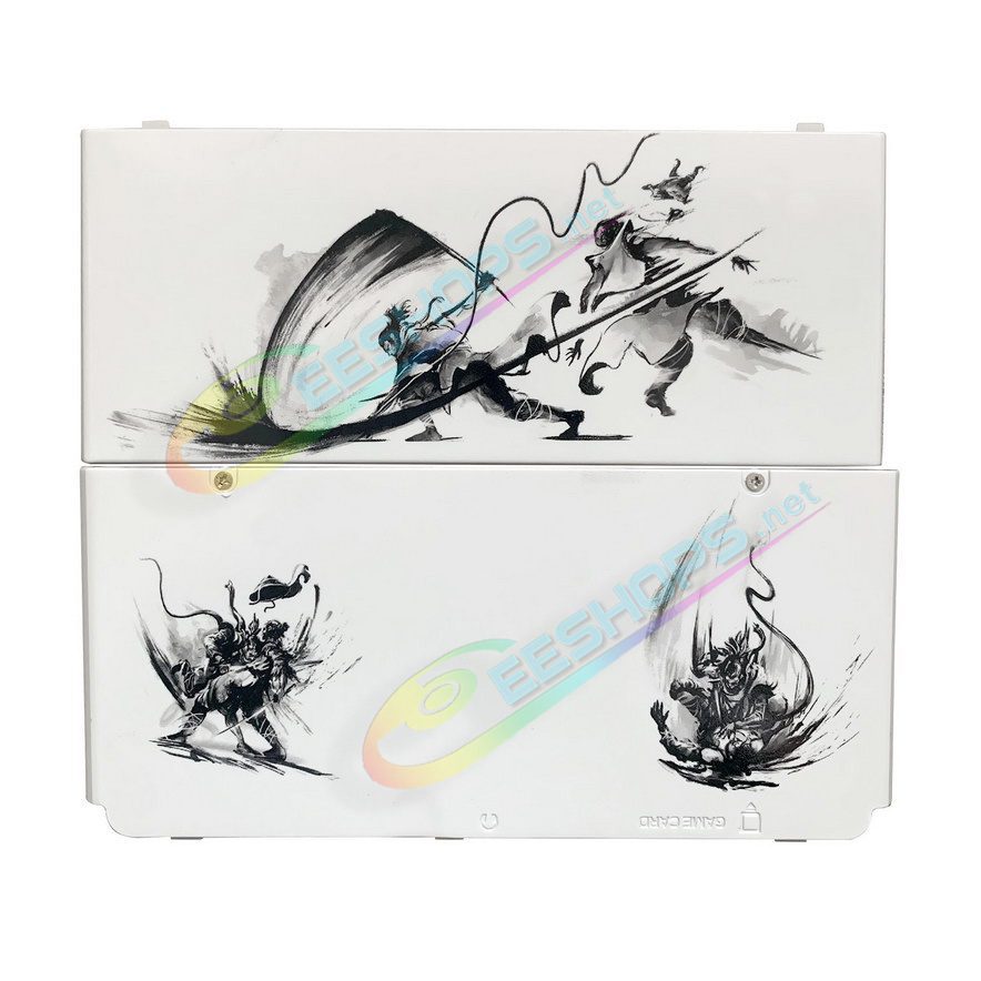  Best Nintendo New 3DS Extra Faceplate Replacement Shells Sekiro White Limited, Cheap New3DS Small Handheld Game Console, Customized Ink-Wash Painting Wolf Edition Top & Bottom Outer Coverplate 2 PCS Set Spare Parts Accessories Free Shipping 