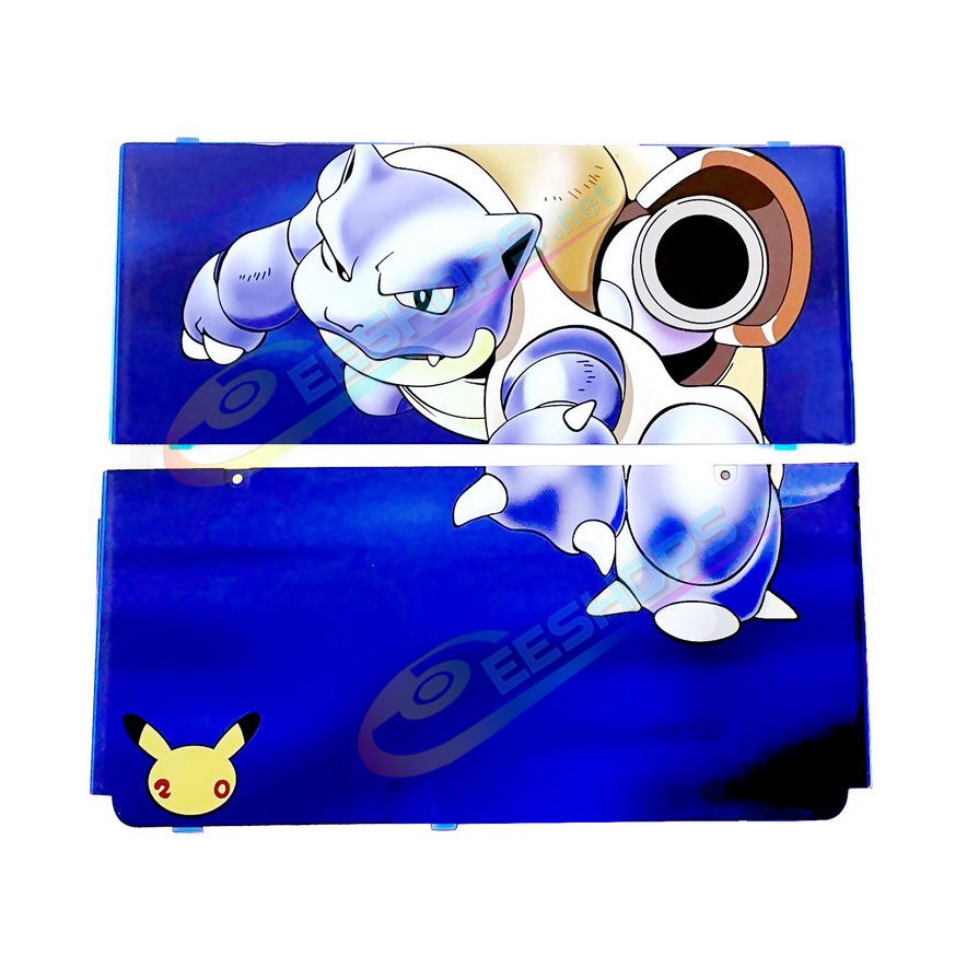  Best Nintendo New 3DS Extra Faceplate Replacement Shell Blastoise Limited Blue Color, Cheap New3DS Small Handheld Game Consoles, Customized Sea Turtle Edition Top & Bottom Outer Face Coverplate 2 PCS Set w/ Screws Spare Parts Accessories Free Shipping 