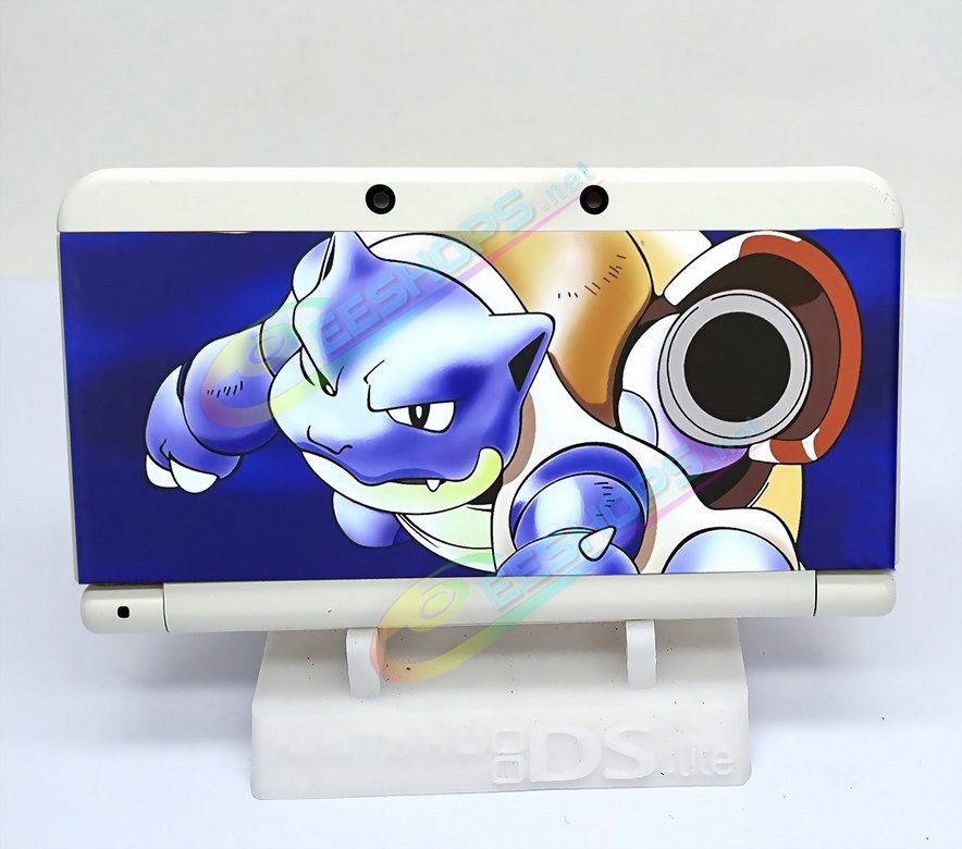  Best Nintendo New 3DS Extra Faceplate Replacement Shell Blastoise Limited Blue Color, Cheap New3DS Small Handheld Game Consoles, Customized Sea Turtle Edition Top & Bottom Outer Face Coverplate 2 PCS Set w/ Screws Spare Parts Accessories Free Shipping 