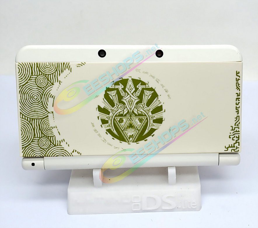 Cheap Nintendo New 3DS Extra Cover Plates Shells Replacement The Legend of Zelda: Tears of the Kingdom Edition, Cheap New3DS Small Handheld Game Console, DIY Embossed Top / Bottom Faceplate Green Coverplate White Backplate A/E Face Set Free Shipping