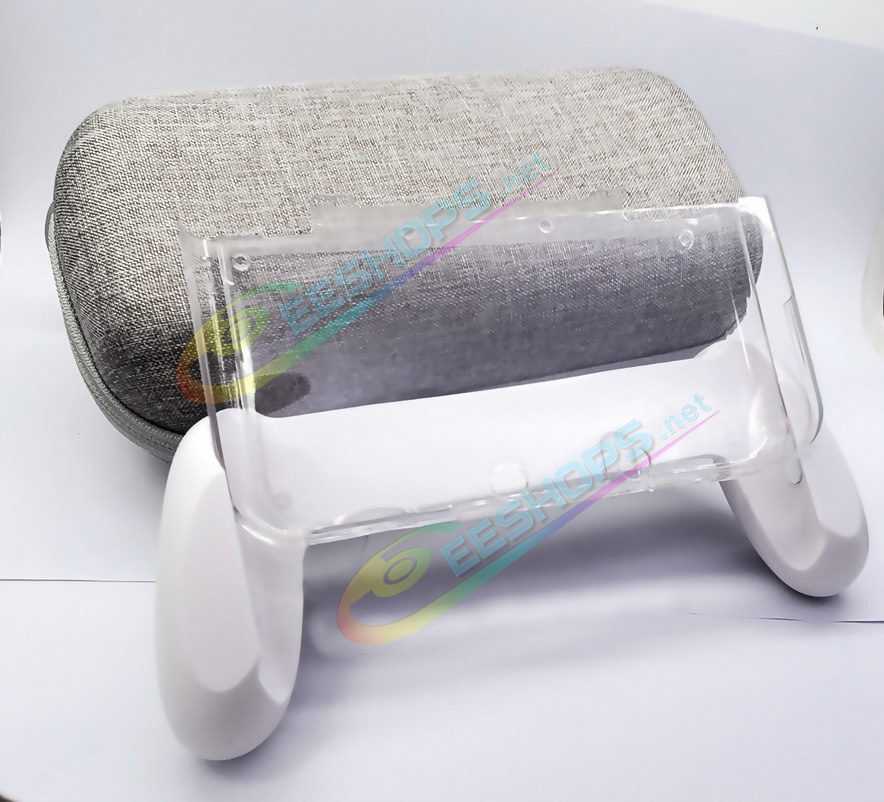  Best Nintendo New 3DS Hand Grips / Crystal Cover / Large Hard Storage Bag White Color, Cheap New3DS Small Handheld Game Consoles, Customized Non-slip Gaming Handle + Anti-scratch Split Clear Protective Shell + Travel Carrying Case Set Free Shipping 