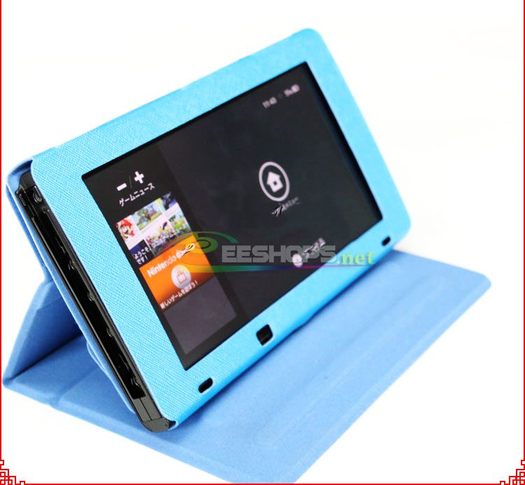 Best New Leather Case Protective Cover Armor With Adjustable Stand for Nintendo Switch NS Game Console Blue Replacement Spare Parts Free Shipping