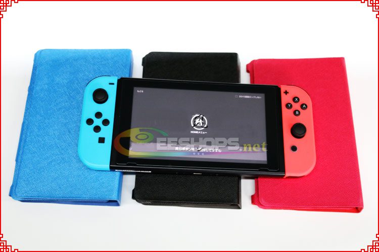 Best New Leather Case Protective Cover Armor With Adjustable Stand for Nintendo Switch NS Game Console Blue Replacement Spare Parts Free Shipping