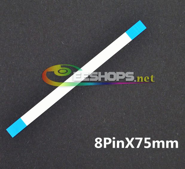 Brand New Power Switch Flex Flat Cable 8Pin x 75mm for Sony PlayStation 2 PS2 SCPH-90000 Series Console Replacement Part Free Shipping