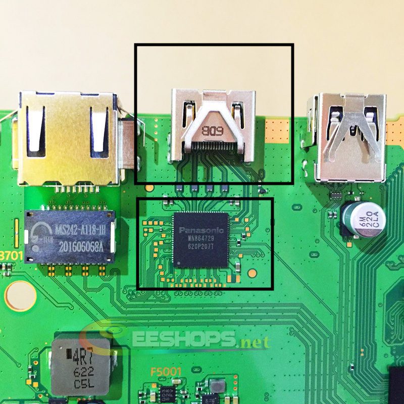 New Panasonic MN864729 HDMI Transmitter HD Control IC Chip for Sony PlayStation 4 PS4 Pro CUH-7000 Series CUH-7015b CUH-7115b Console Original Replacement