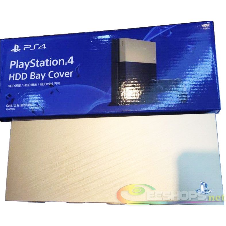 Best Cheap New Hard Disk Drive Bay Color Cover Shell Gold for Sony PlayStation 4 PS4 All Series Console Replacement Spare Parts