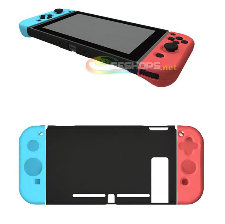 Genuine IINE Silicone Skin Protector Rubber Coating Case Sleeve for Nintendo Switch NS Joy-Con L/R Controllers Separated Blue & Red Replacement Spare Parts