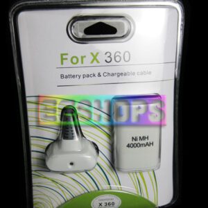 XBOX 360 4000mah battery pack & chargeable cable Kit