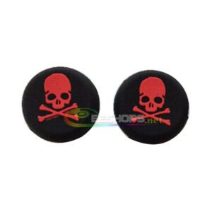 New Thumb Grips Silicone Rocker JoyStick Cap Cover Skull for Microsoft Xbox One 360 Slim E S XboxOne Xbox360 Controllers Red A Pair Replacement Spare Parts