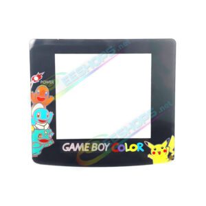 Best Nintendo GameBoy Color Extra Glass Mirror Screen Protector Top Cover Pokemon Edition Colorful Replacement