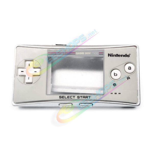 Cheap Nintendo GameBoy Micro Extra Housing Case Shells + Top Faceplate SFC Classic Grey Limited Full Set Replacement