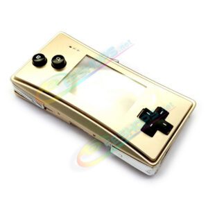 Cheap Nintendo GameBoy Micro Extra Alloy Housing Case Sells + Top Faceplate Gold Color Full Set Replacement