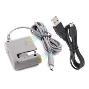 Best Nintendo DS Lite AC Charger Adapter US Plug + USB Charging Cable